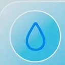 Rain droplet icon used in catch a rainbow
