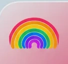 Rainbow icon used in catch a rainbow
