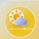 Sun condition icon used in catch a rainbow